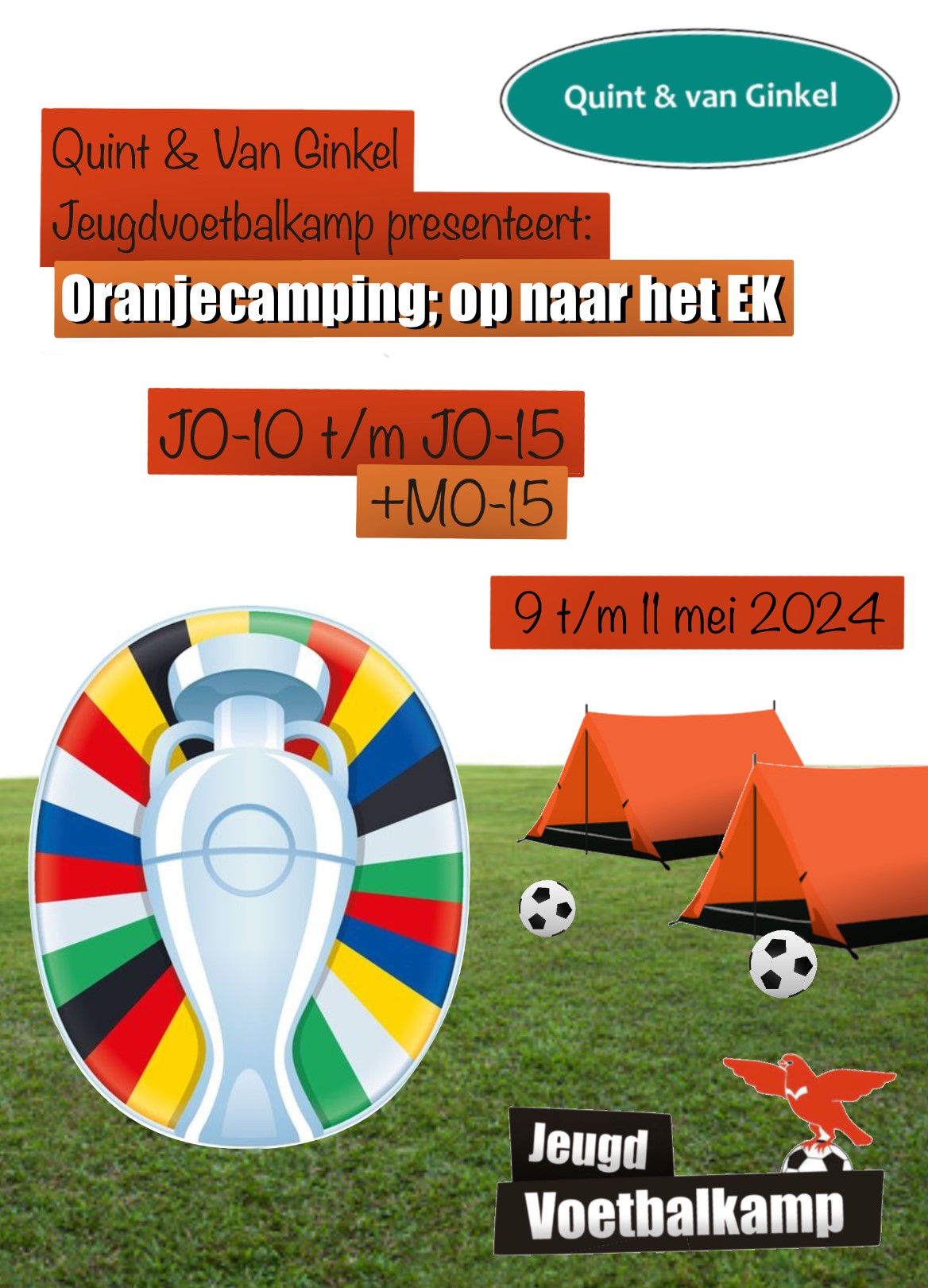 Info Quint & van Ginkel jeugdvoetbalkamp 2024.