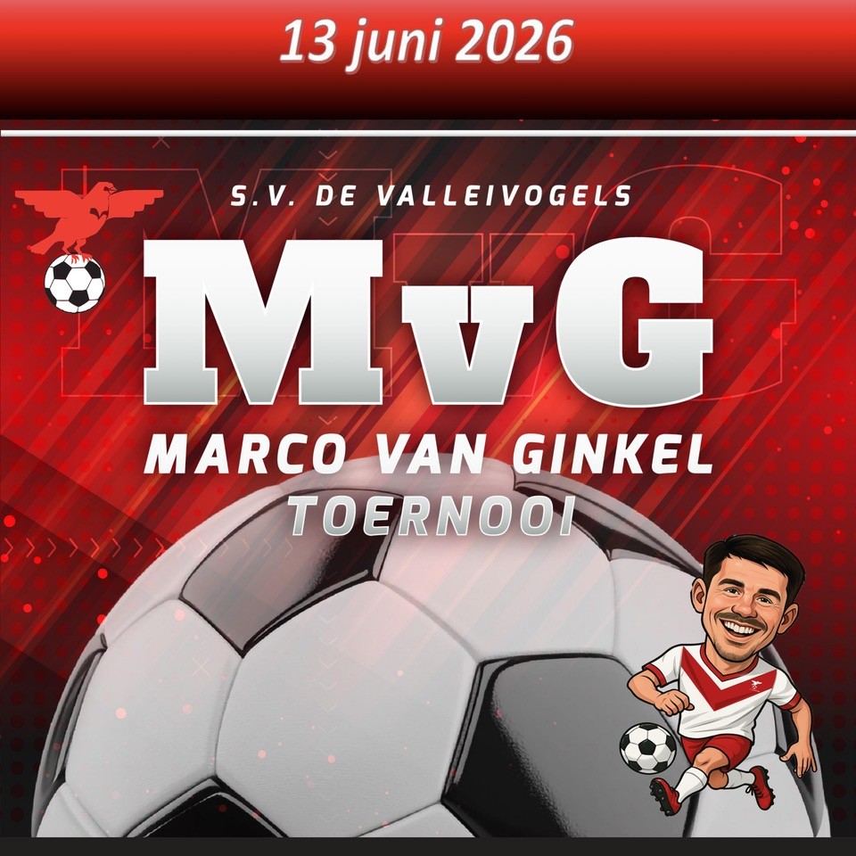 9e Marco van Ginkel toernooi op 13 juni 2026.