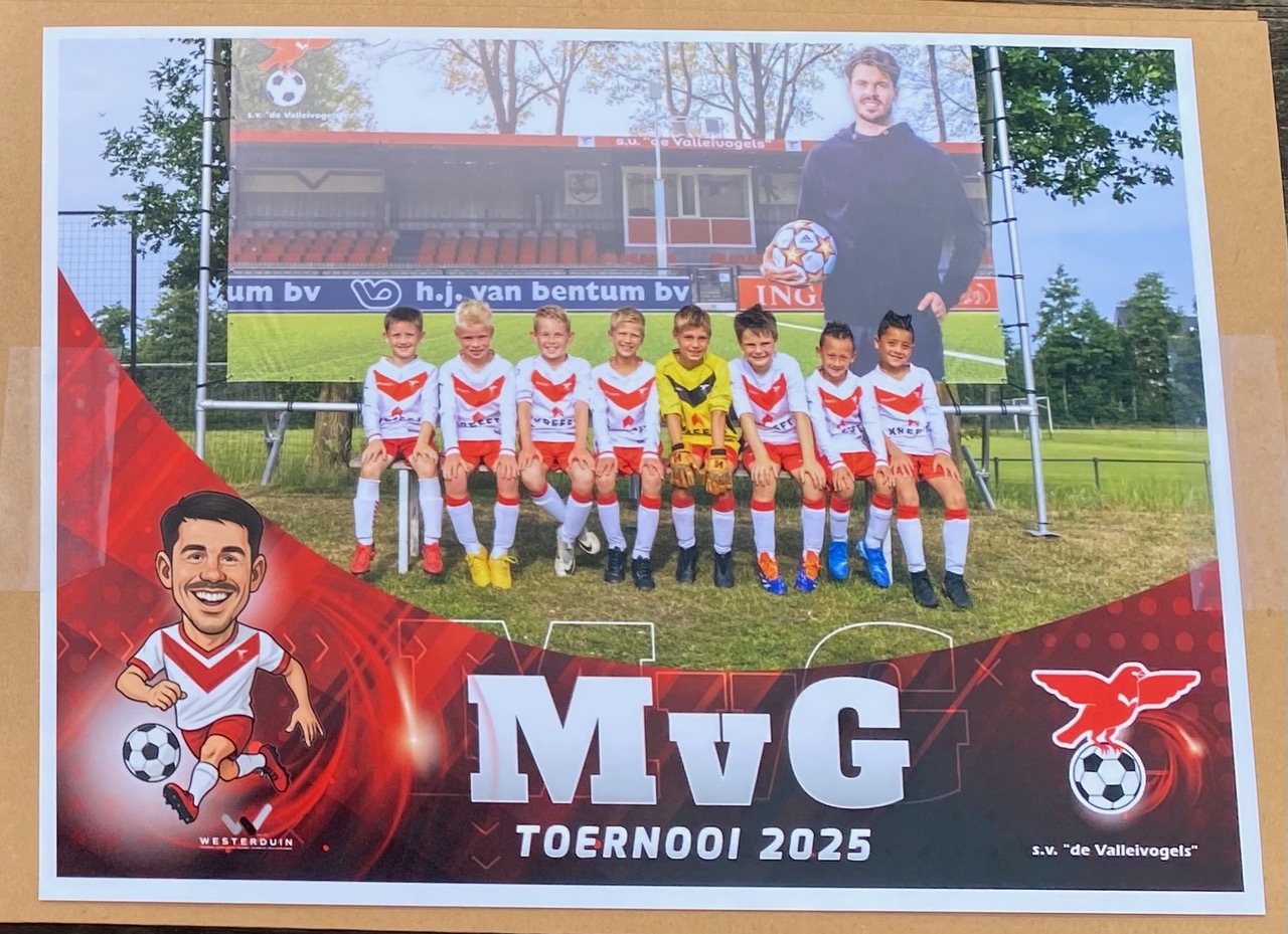 Volop voetbaltalent op warm 8e Marco van Ginkel-jeugdtoernooi.